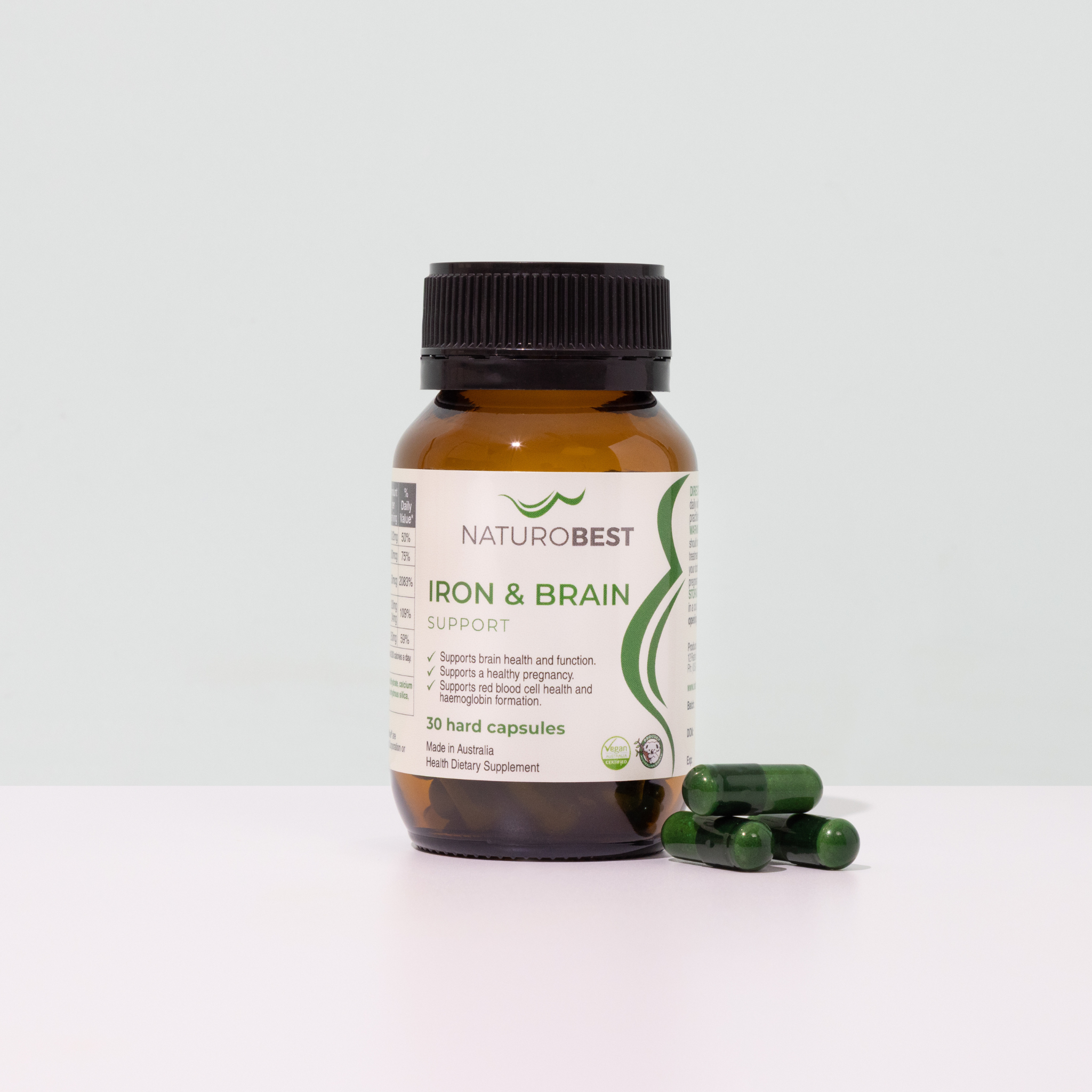 Iron & Brain Support | US Label | EOFY Sale - Buy 2, Get 50% Off!