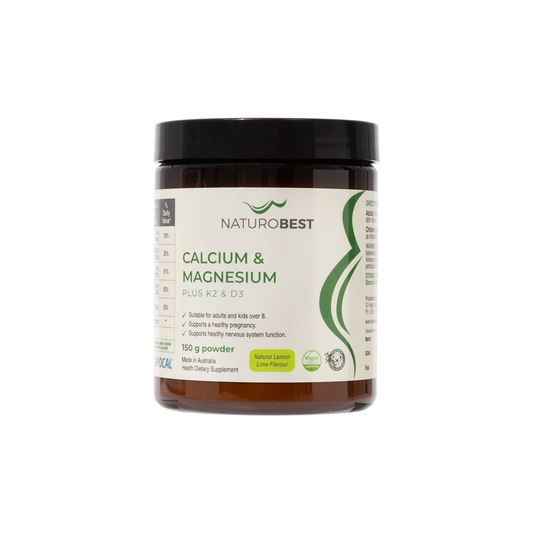 Calcium & Magnesium Plus K2 & D3 | Xmas Sale 25% Off on 150 gms Only!