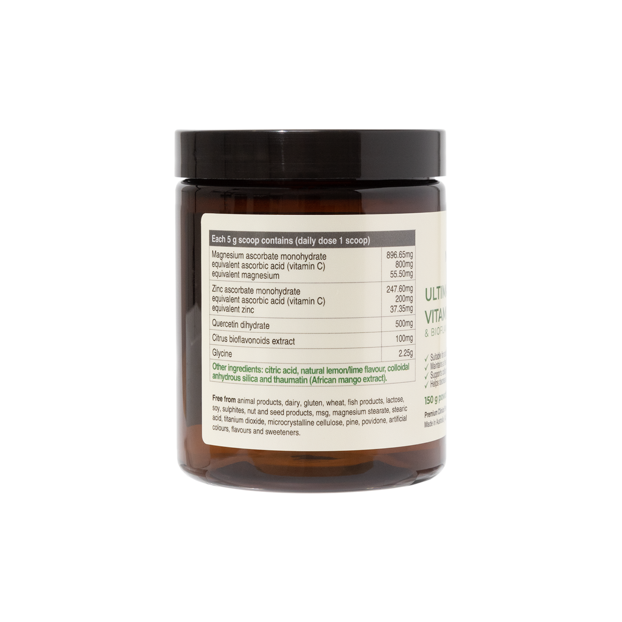 Ultimate Vitamin C & Bioflavonoids | 150 gm & 300 gm pack sizes | EOFY Sale - Buy 2, Get 50% Off!