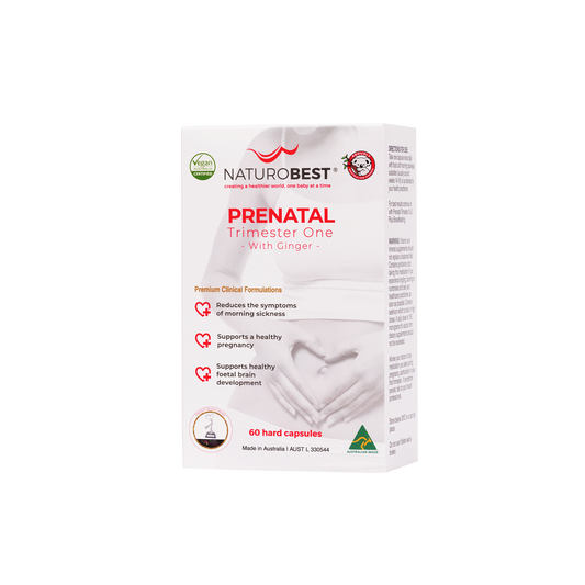 Prenatal Trimester One with Ginger | 60s & 120s pack sizes | 20% Off!